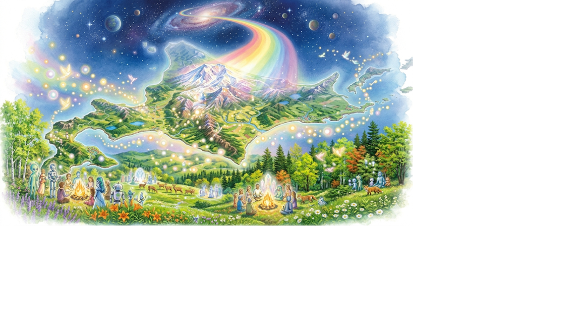 A Scene of Hokkaido Where the Light of the Universe Converges